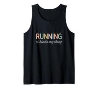Running is Kinda My Thing Sport Marathon Tee Divertente Lettere Canotta