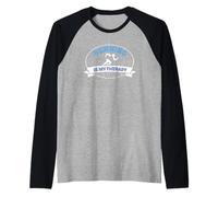 Running is My Therapy Runner Maglia con Maniche Raglan