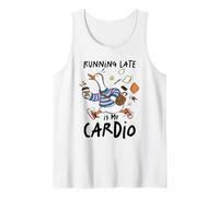 Running Late è Il Mio Cardio Funny Goose Design Canotta