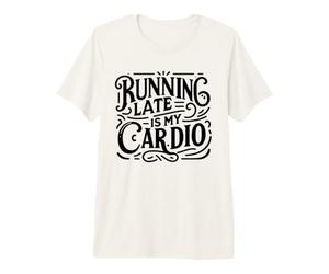 Running Late è Il Mio Sport Cardio Funny Marathon Runner Maglietta Premium