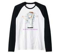 Running On Dreams Camicia - Carino Soft Sleepy Girl Kawaii Anime Maglia con Maniche Raglan