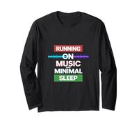 Running ON Music And Minimal Sleep Maglia a Manica