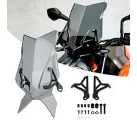 RUNNING PANTHER Parabrezza per moto adatto per Duke 790 2018-2024/DUKE 890 2020-2023, kit deflettore visiera parabrezza anteriore PC 3 colori per k-tm Duke 790 890 accessori (grigio fumo)