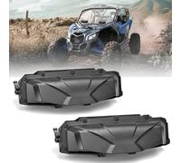 RUNNING PANTHER UTV Kit di installazione per bocchetta del parabrezza, 2 pezzi, accessori per sbrinamento e sbrinamento per parabrezza in policarbonato rivestito duro, compatibile con Can Am Maverick