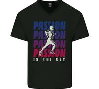 Running Passion È La Chiave Maglietta In Cotone A V Per Uomo Marathon