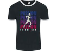 Running Passion È La Chiave Runner Marathon Uomo Ringer T-Shirt FotL