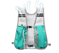 Running Phone Holder Vest - Breathable Movement Bag | Hydration Cycling Reflective Chest Pack, For Water Bottle, Key, Cell Phone, Card Storage, Azzurro cielo, la descrizione, Vedere la