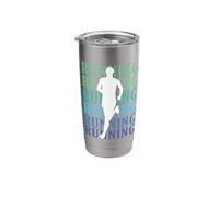 Running Runner Marathon Retro Bicchiere termico in acciaio inox doppia parete