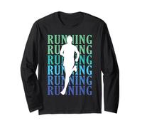 Running Runner Marathon Retro Maglia a Manica
