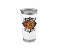 Running Skeleton Pain Cave Power Hour Endurance Athlete Bicchiere termico in acciaio inox doppia parete