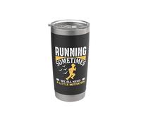 Running Sometimes We All Need A Little Motivation Runner Bicchiere termico in acciaio inox doppia parete