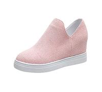 Running Sport Fitness Outdoor Donne Tempo libero Traspirante Scarpe Mesh Donne Slip on Scarpe Sportive Donna Leggero Sneakers Donna, Colore: rosa., 38 EU