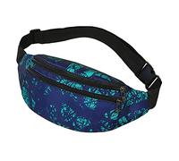 Running Sport Marsupio Uomini e Donne Sacchetto Del Telefono Mobile All'aperto Casual Messenger Bag Stampa Chiudi Montaggio Portafoglio Running Marsupio 2909, Verde, Taglia unica