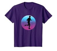 Running Uomo Corsa Jogging Cross Country Maglietta, Bambini, Viola, 3 Anni