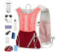 Running Vest, Chest Phone Holder, 14.17x6.69 inches Reflective Sports Gear with Adjustable Fit, Lightweight and Breathable, High Visibility Safety for Jogging, Gym, Hiking