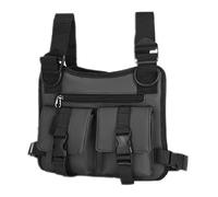 Running Vest For Men - Lightweight Breathable Chest Pack, Adjustable Straps Design, Multi Pocket Storage, Durable Water Resistant Material, Secure Zipper Closure | Fitness Biking Camping Mountain Walk