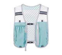 Running Vest - Light Blue Running Vest Hydration Backpack | Lightweight Breathable and Sweatproof | Adjustable Stable Bladder Phone Bag Chest Pack Gear For Women Hiking Marathons Race Cycling Camping