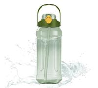 Running Water Bottle - Leakproof Transparent Double Spout, Measuring Scale, Stylish Large-Capacity Tumbler | Water Bottle For School, Sports, Hiking, Gym, Travel, Outdoor Fitness, Daily Work