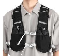 Running Water Vest, Reflective Hydration Pack, Lightweight Water Backpack, Soft Flask Pockets, Cell Phone Holder, Outdoor Gear for Cycling, Hiking, and Mountaineering