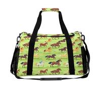 Running Wild Horses Travel Duffle Bag Print Bagagli Pernottamento Weekend Borse a tracolla per donne uomini