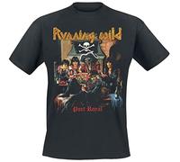Running Wild T Shirt Port Royal Band Logo Mens Black