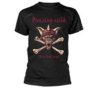 Running Wild Under Jolly Roger Crossbones T-Shirt Black S