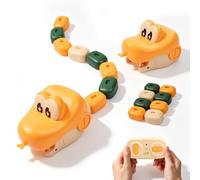 runpeak Snake Game - Serpente giocattolo magnetico 3D con luce LED e suono, ricaricabile tramite USB, include 1 telecomando, duello a due giocatori per bambini