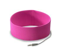 Runphones Microphone Fascia Sportiva Morbida e Confortevole con Auricolari Integrati e Microfono Incorporato per Smartphone e MP3 Player, Medium, Viola