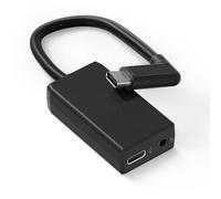 Runpower Adattatore microfono esterno con connettore di tipo C per fotocamera GoPro Hero tutte le serie converte microfono da 3,5 mm