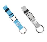 runrayay 2PCS Jacket Gripper Strap, ADD a Bag Luggage Strap Baggage Suitcase Belt Travel Accessories, Easy to Carry Your Extra Bags - Blue & Grey