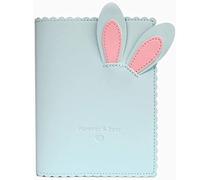 runrayay Album Fotografico in Pelle PU con 64 Tasche, Porta Biglietti da Visita con Raccoglitore per Foto KPOP Blue Rabbit, Mini Album Fotografico da 3 Pollice Compatibile con Fujifilm Instax