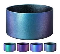 runrayay Chameleon Gradient Matte Luster Silicone Boot, Compatibile con Stanley Quencher Tumbler 20-40Oz e 12-24Oz Bottiglie d'Acqua con Base 2.8-3In, Nero