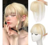 RUNRAYAY Clip in frangia, toppers per capelli a copertina 3d a 360 ° per donne con capelli diradellati, clip da 10 pollici pezzi di clip per donne usura quotidianamente, dorato 613