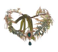 RUNRAYAY Fascia per capelli da elfo di Halloween, copricapo da elfo, accessori per capelli per donne e uomini adulti, corona da re e regina degli elfi, oro e verde, B