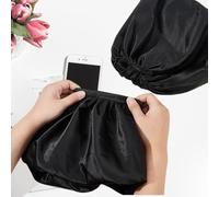 RUNRAYAY Maniche a soffio rimovibili Runrayay, maniche da sposa rosa in poliestere nera per accessori da sposa ad abiti da sposa, 10.6x7.8x1.57inch