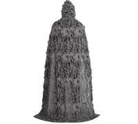 RUNRAYAY Mantello stracciato di Halloween Mantello con cappuccio Grim Reape | Abito da mago retrò Mietitore, costume cosplay di Halloween per adulti, mantello da mago per feste. Bomboniere Mantello rinas