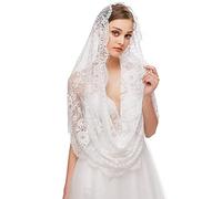 RUNRAYAY merletti, sciarpe, sciarpe, veli da chiesa, damigelle d' onore, bianche, a forma infinita, sciarpa di pizzo, per le Donne