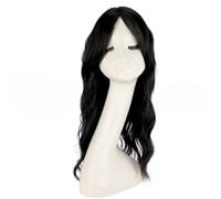 RUNRAYAY Topper per capelli ondulato RUNRAYAY, toppers per capelli 3D 360 ° per donne con capelli diradati, toppers ricci lunghi 20 pollici con scoppi francesi, 1b nero#
