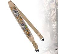 RUNRAYAY Tracolla per fucile a 2 punti per cacciatori e tiratori, tracolla a due punti con girelle, comoda imbottitura in neoprene, tracolla regolabile in lunghezza