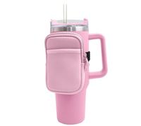 runrayay Water Bottle Pouch for Stanley Quencher Adventure 40Oz, Stanley Cup Accessories, Tumbler Pouch, Stanley Iceflow 30Oz, Gym Tumbler Accessories for Women, Pink