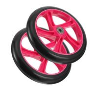 RUNROTOO 1 Paio di Ruote in Poliuretano Pu per Monopattino Elettrico e Acrobatico Ruote di Ricambio Flessibili da 175 Mm Installazione Rapida per Scooter e Skateboard per Sport e Attività