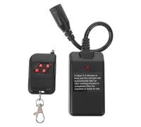 RUNROTOO 1 set di telecomando per macchina del fumo: ricevitore di segnale a 3 pin, trasmettitore per macchine del fumo per modelli da 400/500/900/1500 W - Compatto per spettacoli di illuminazione