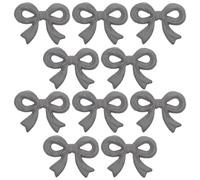 RUNROTOO 10 Decorazioni da Parete con Fiocco in Metallo, Statuette da Collezione con Fiocco in Metallo, Ornamenti artistici in ghisa, Decorazioni Vintage per mensole, librerie, espositori per