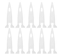 RUNROTOO 10 foderi per forbici: coperture protettive in plastica per le punte delle forbici - custodie per riporre da cucito, parrucchiere, artigianato e ricamo, dimensioni 2,9x0,6"