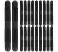 RUNROTOO 10 Paia di Cuscinetti per Occhiali in Silicone Nero, Antiscivolo e Rimovibili, Comodi da Indossare, per Uso Quotidiano e Corsa