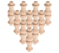 RUNROTOO 10 Pezzi Colonne in Legno Massello per Decorazioni Interne ed Esterne, Pilastri Leggeri e Resistenti per Aree Verdi e Progetti Fai-da-te