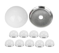 RUNROTOO 10 pezzi di globi per lampade da trucco: coperture a globo per lampade da trucco - paralumi emisferici a semicerchio da 48 mm/1,89 pollici per specchio da e illuminazione del bagno.