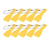 RUNROTOO 10 Pezzi Raschietto per Biglietti per Lotteria in Plastico Giallo Struttura Robusta e Design Multifunzione, Strumento per Grattare Biglietti Gratta e Vinci