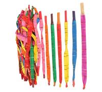 RUNROTOO 100 palloncini a forma di razzo fischiante - Palloncini in lattice da 25 cm con suono stridulo - Colori assortiti, decorazioni per feste di compleanno ed eventi festivi.