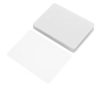 RUNROTOO 100 Pezzi Fogli Trasparenti per Laminazione Termica Autoadesivi in Pvc per Etichette e Documenti, Facile da Usare, per Negozi e Set Fotografici